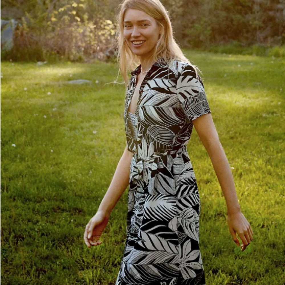 Anthropologie Farm Rio Adonidia Shirtdress